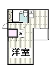 晴嵐 ワンルームの間取図画像