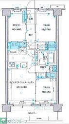 プレシス横浜ベイサイド 3LDKの間取図画像