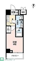 SQUARE CITY YOKOHAMA NEGISHI II 1Kの間取図画像