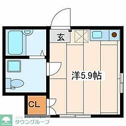 レジェンド野島公園弐番館 ワンルームの間取図画像