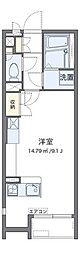 レオネクストガルデニア ワンルームの間取図画像