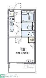 ラプラクミーヌ2 1Kの間取図画像