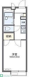 レオパレスエレガンテ2 1Kの間取図画像
