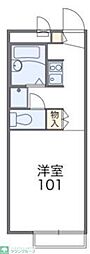 レオパレスカメリア壱番館 1Kの間取図画像