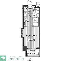 グランド・ガーラ横浜伊勢佐木町 1Kの間取図画像