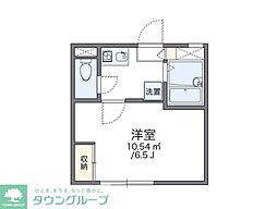 レオパレス境之谷 1Kの間取図画像