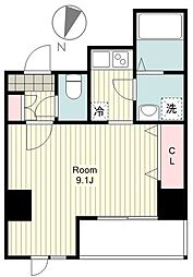 アテッサ吉野町 1Kの間取図画像
