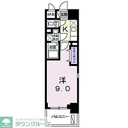 ラルーチェ 1Kの間取図画像