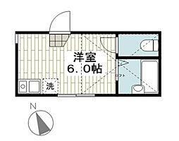 ユナイト根岸アニーローニー ワンルームの間取図画像