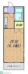K&Mブルーハイツ 1Kの間取図画像