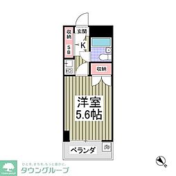 グレイス上大岡 1Kの間取図画像