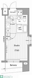 ガーラグランディ横濱桜木町 1Kの間取図画像