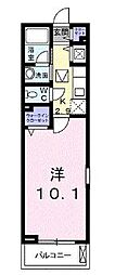 エステランサ 1Kの間取図画像