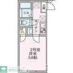 サニーテラス追浜 1Kの間取図画像