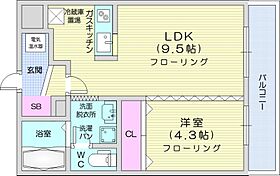 MAHALO OHASHI HOKUDAI  ｜ 北海道札幌市北区北十九条西7丁目（賃貸マンション1LDK・2階・33.90㎡） その2