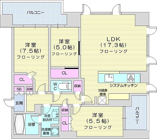 同じ建物の物件間取り写真 - ID:201021994508