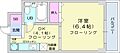 リラハイツ北14条5階4.6万円