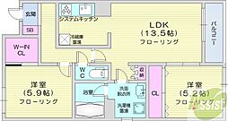 間取図画像 2LDK