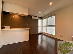 リュクス円山公園 5階1LDKのリビング/ダイニング
