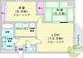 ピュアコート北33条8階6.8万円