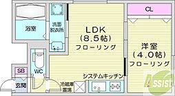 間取図画像 1LDK