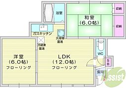 間取図画像 2LDK