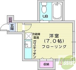 間取図画像 ワンルーム