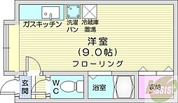 クリーンスターマンション 1DKの間取図画像