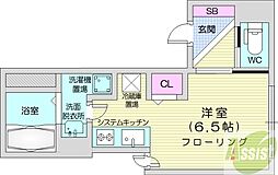AJitoS8 2階ワンルームの間取り