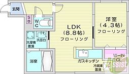 間取図画像 1LDK