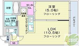 間取図画像 1LDK