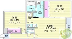 間取図画像 2LDK