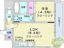 間取図画像 1LDK