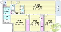 物件の間取り