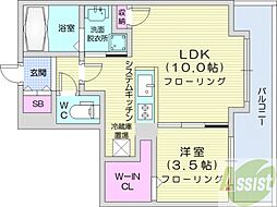 間取図画像 1LDK