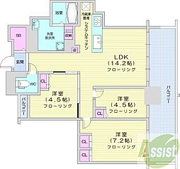 間取図画像 3LDK