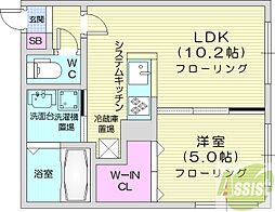 ドルチェ 1LDKの間取図画像