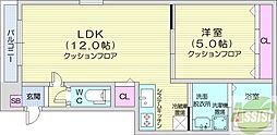 メゾンMTS6 1LDKの間取図画像
