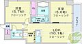 リヴェール山鼻2階6.6万円