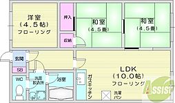 ノースライト31 2LDKの間取図画像