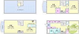 スターゲート伏見 3LDKの間取図画像