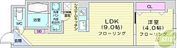 パークヒルズ中央12 1LDKの間取図画像