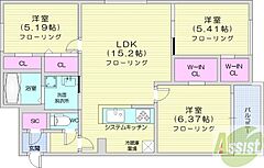物件の間取り