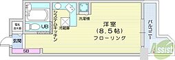 ラ・パルフェ・ド・札幌 ワンルームの間取図画像
