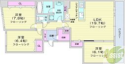 Brillia旭ヶ丘ウエストスクエア 3LDKの間取図画像