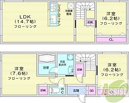 シャーメゾン杜 3LDKの間取図画像