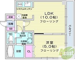 アクティ麻生南 1LDKの間取図画像
