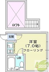 アメニティハウス ワンルームの間取図画像