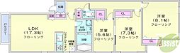 プレメゾン円山 3LDKの間取図画像