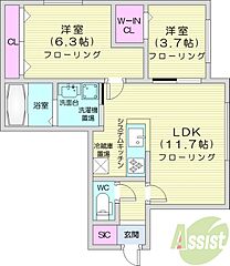 物件の間取り